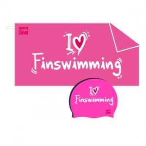 I ❤ Finswimming set BornToSwim® - Růžová