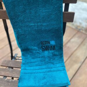 Bavlněný ručník BornToSwim® Cotton - Modrá