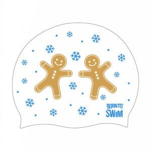 Vánoční plavecká čepice BornToSwim® - Perníček